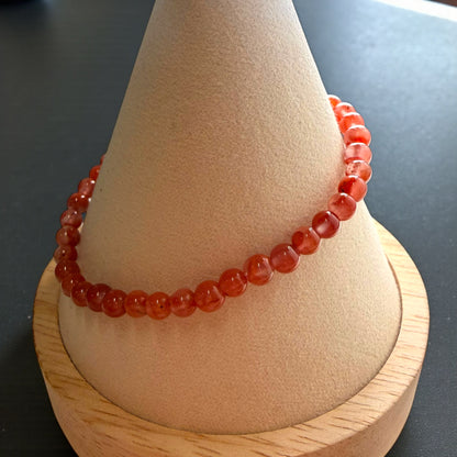 紅瑪瑙串珠手鍊