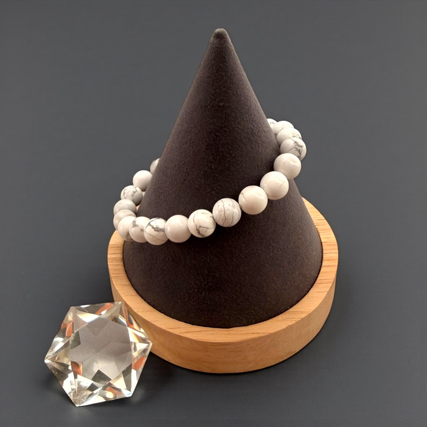 Howlite Crystal Beaded Bracelets