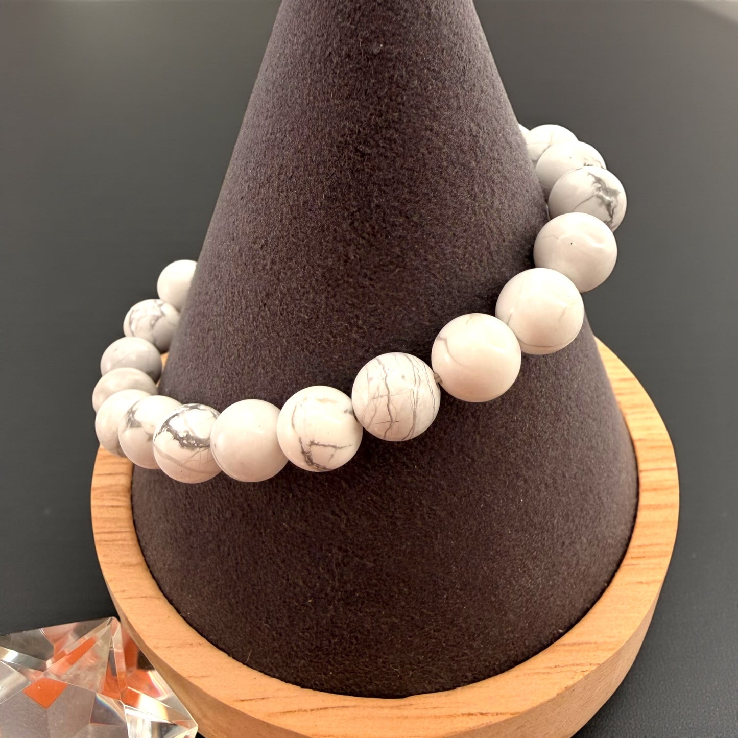Howlite Crystal Beaded Bracelets