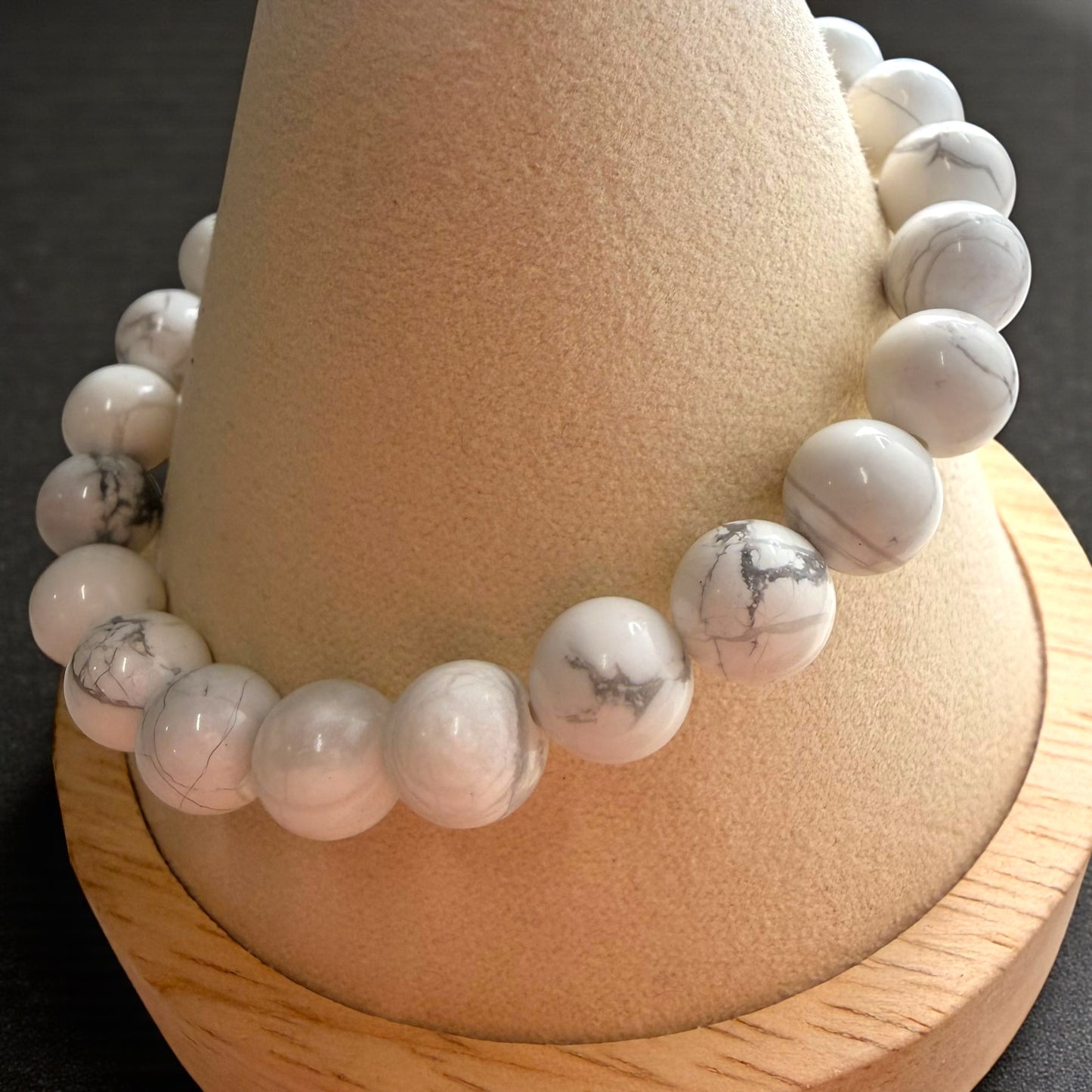 Howlite Crystal Beaded Bracelets