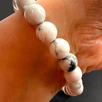 Howlite Crystal Beaded Bracelets