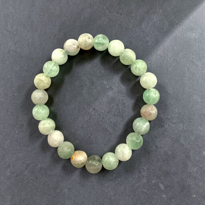 Multicolored Fluorite Crystal Beaded Bracelet, Unpolished