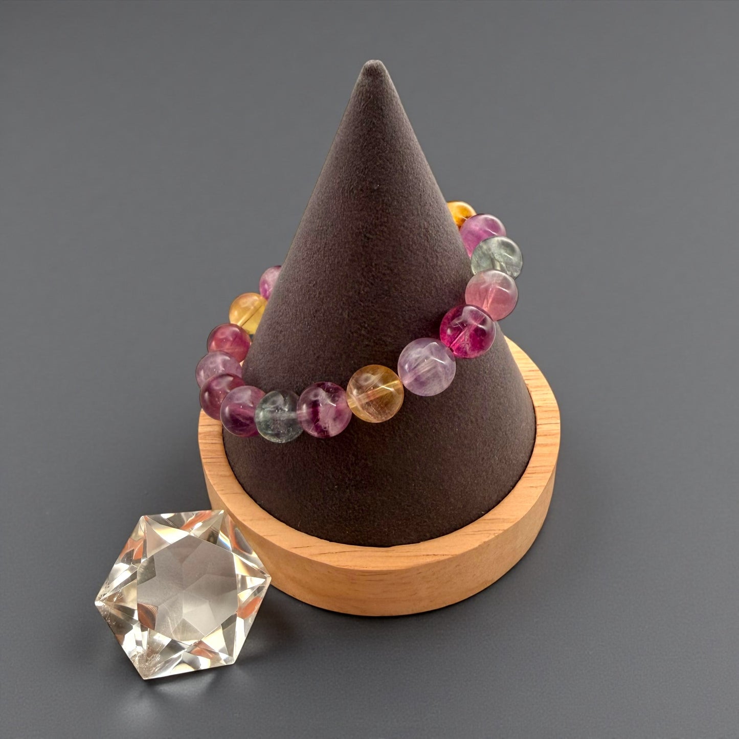 Candy Fluorite Crystal Beaded Bracelet