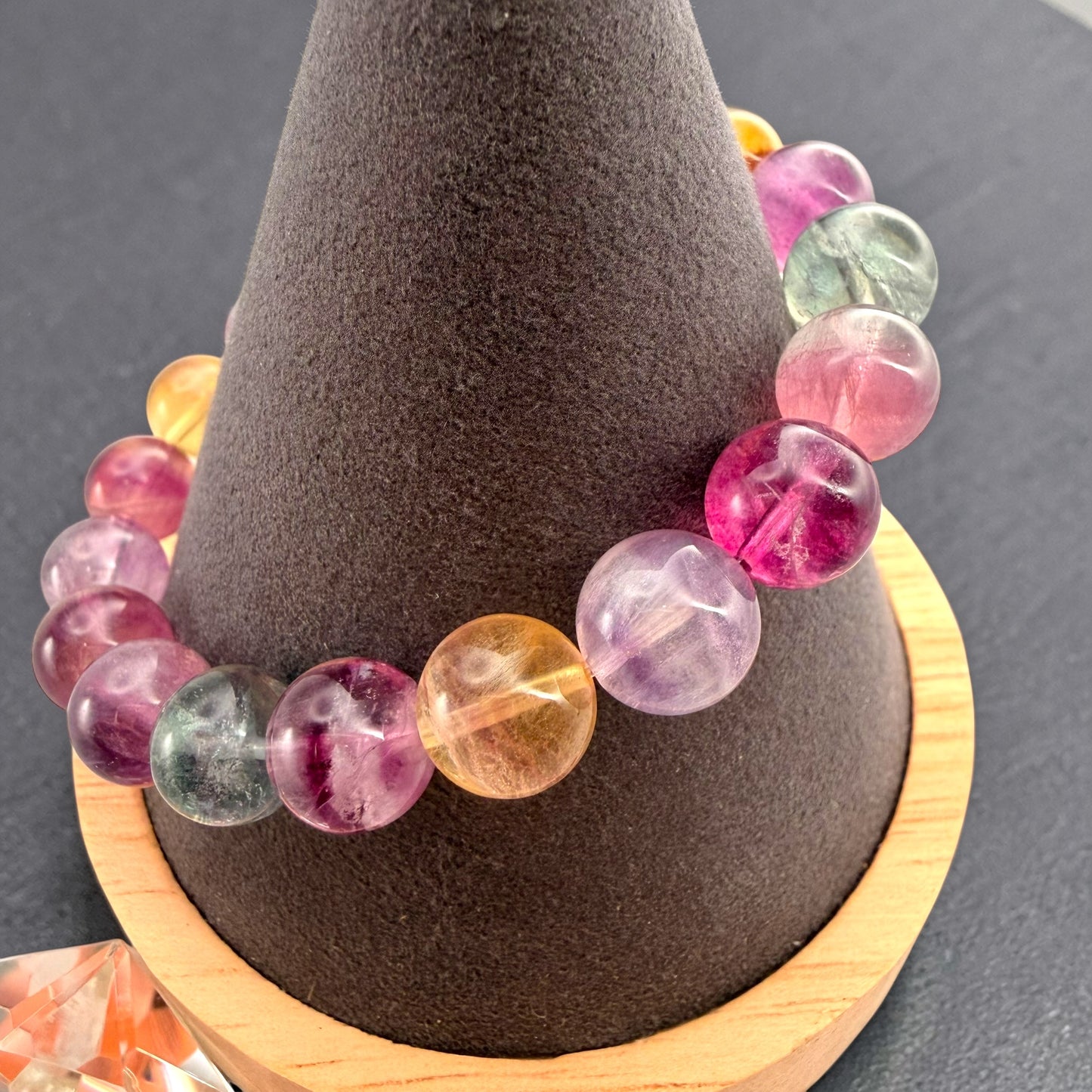 Candy Fluorite Crystal Beaded Bracelet