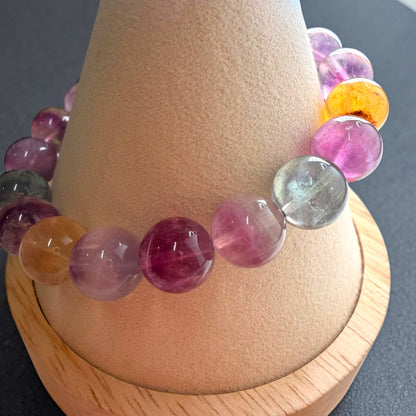 Candy Fluorite Crystal Beaded Bracelet