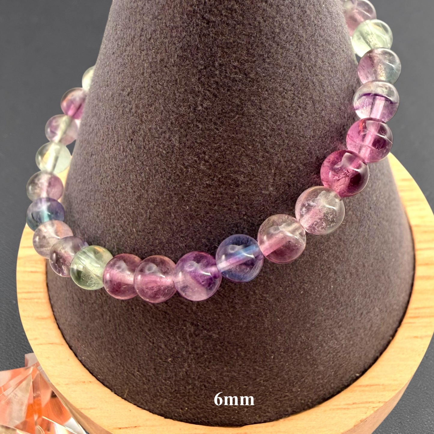 Candy Fluorite Crystal Beaded Bracelet, Premium