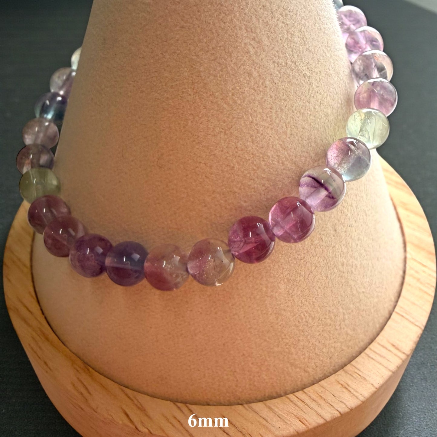 Candy Fluorite Crystal Beaded Bracelet, Premium