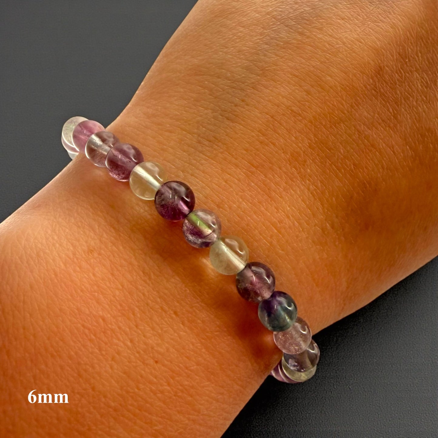 Candy Fluorite Crystal Beaded Bracelet, Premium