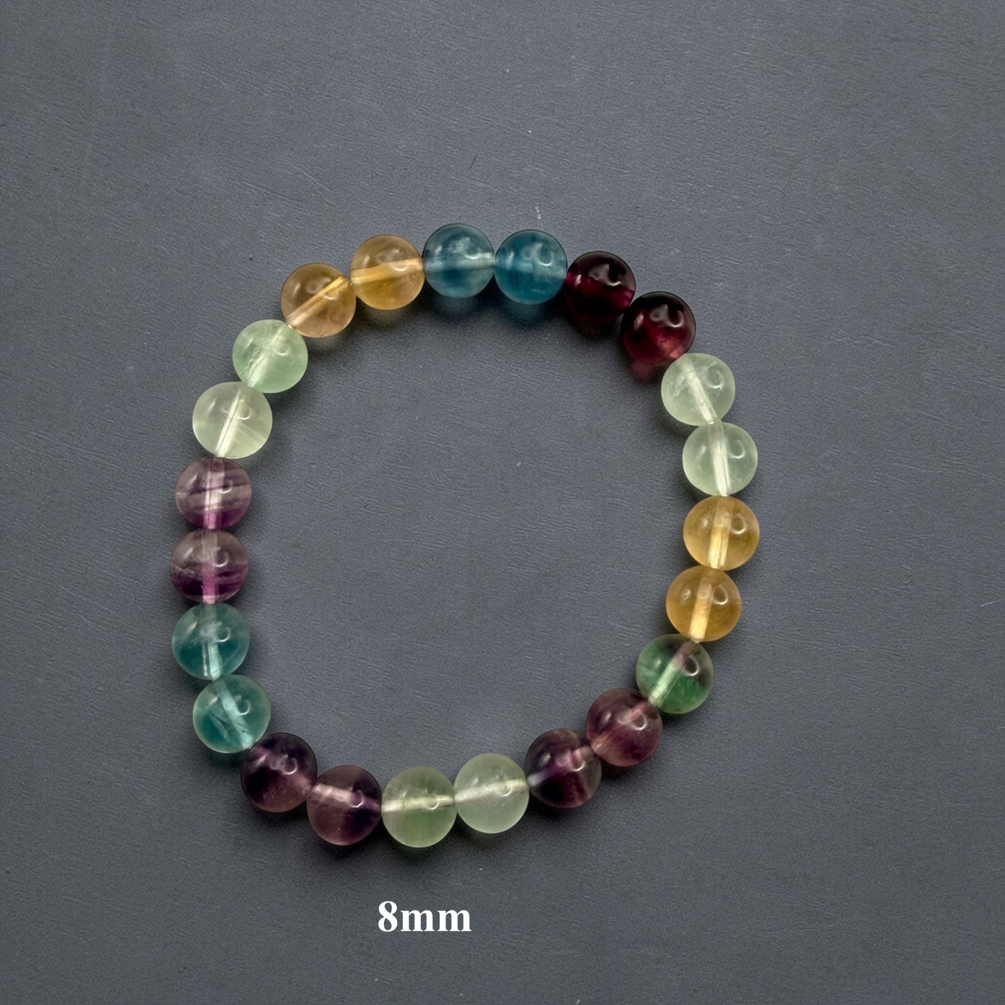 Candy Fluorite Crystal Beaded Bracelet, Premium