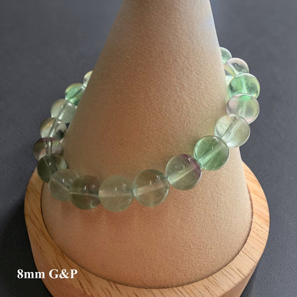 Candy Fluorite Crystal Beaded Bracelet, Premium