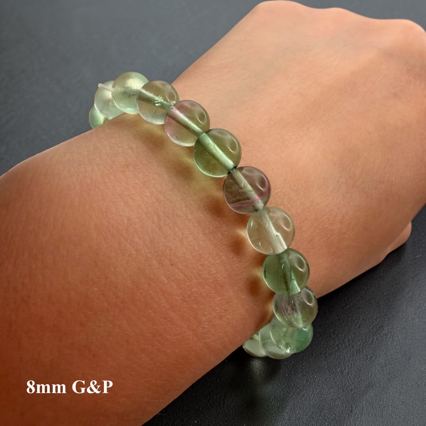 Candy Fluorite Crystal Beaded Bracelet, Premium