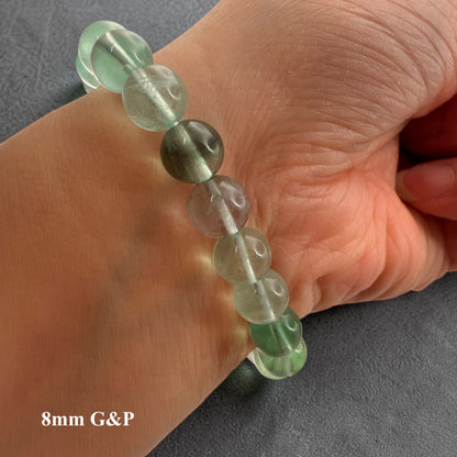 Candy Fluorite Crystal Beaded Bracelet, Premium