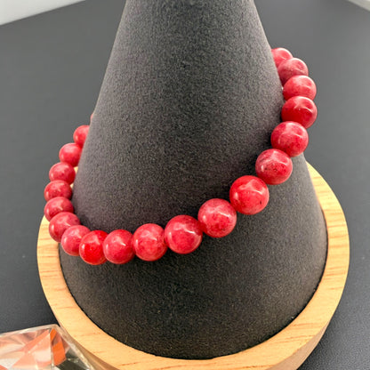 Russian Rhodonite Crystal Beaded Bracelets