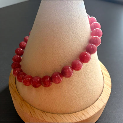 Russian Rhodonite Crystal Beaded Bracelets