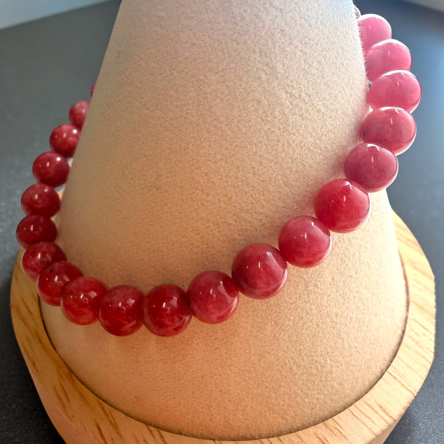 Russian Rhodonite Crystal Beaded Bracelets