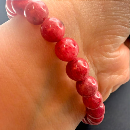 Russian Rhodonite Crystal Beaded Bracelets