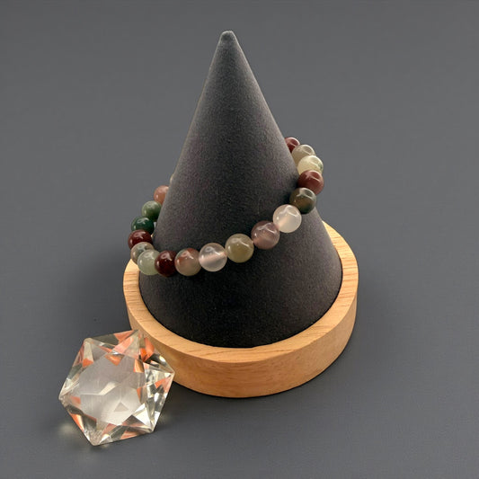 Watermelon Agate Crystal Beaded Bracelets