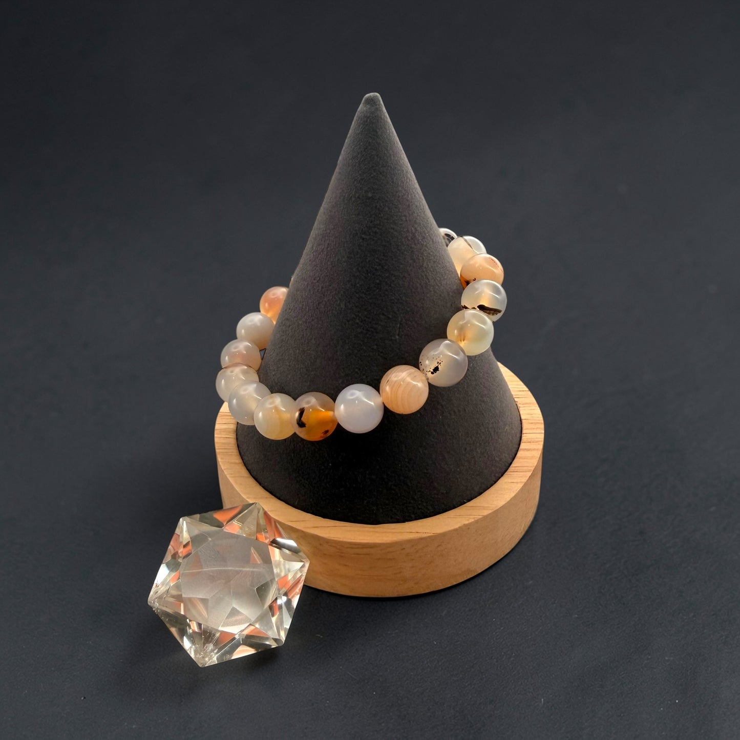 Montana Agate Crystal Beaded Bracelets