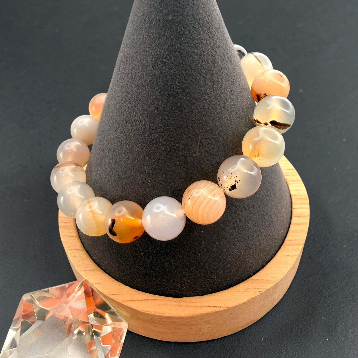 Montana Agate Crystal Beaded Bracelets