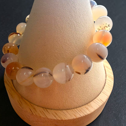 Montana Agate Crystal Beaded Bracelets