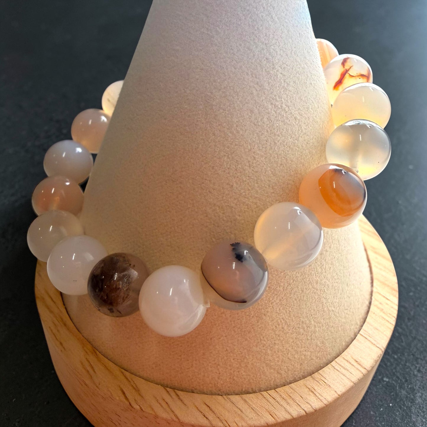 Montana Agate Crystal Beaded Bracelets