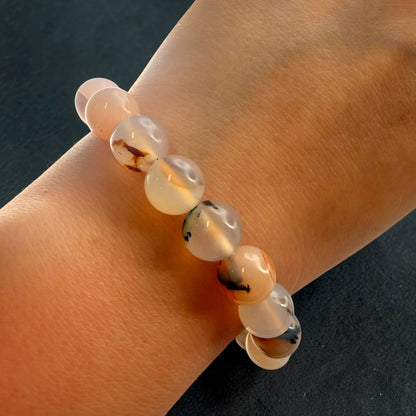 Montana Agate Crystal Beaded Bracelets