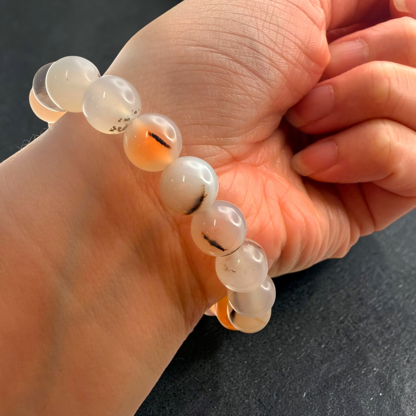 Montana Agate Crystal Beaded Bracelets