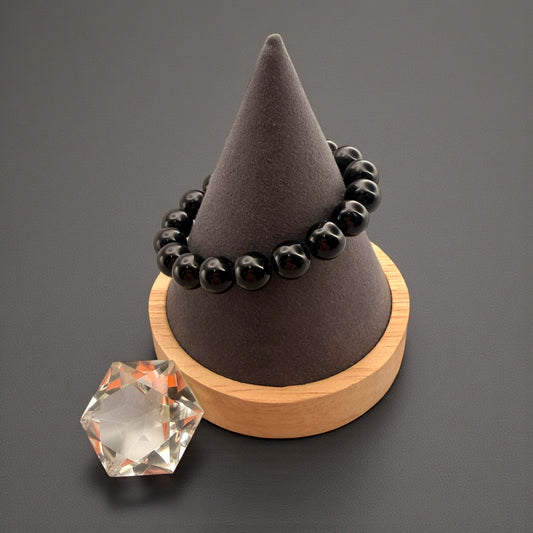 Black Tourmaline Crystal Beaded Bracelets