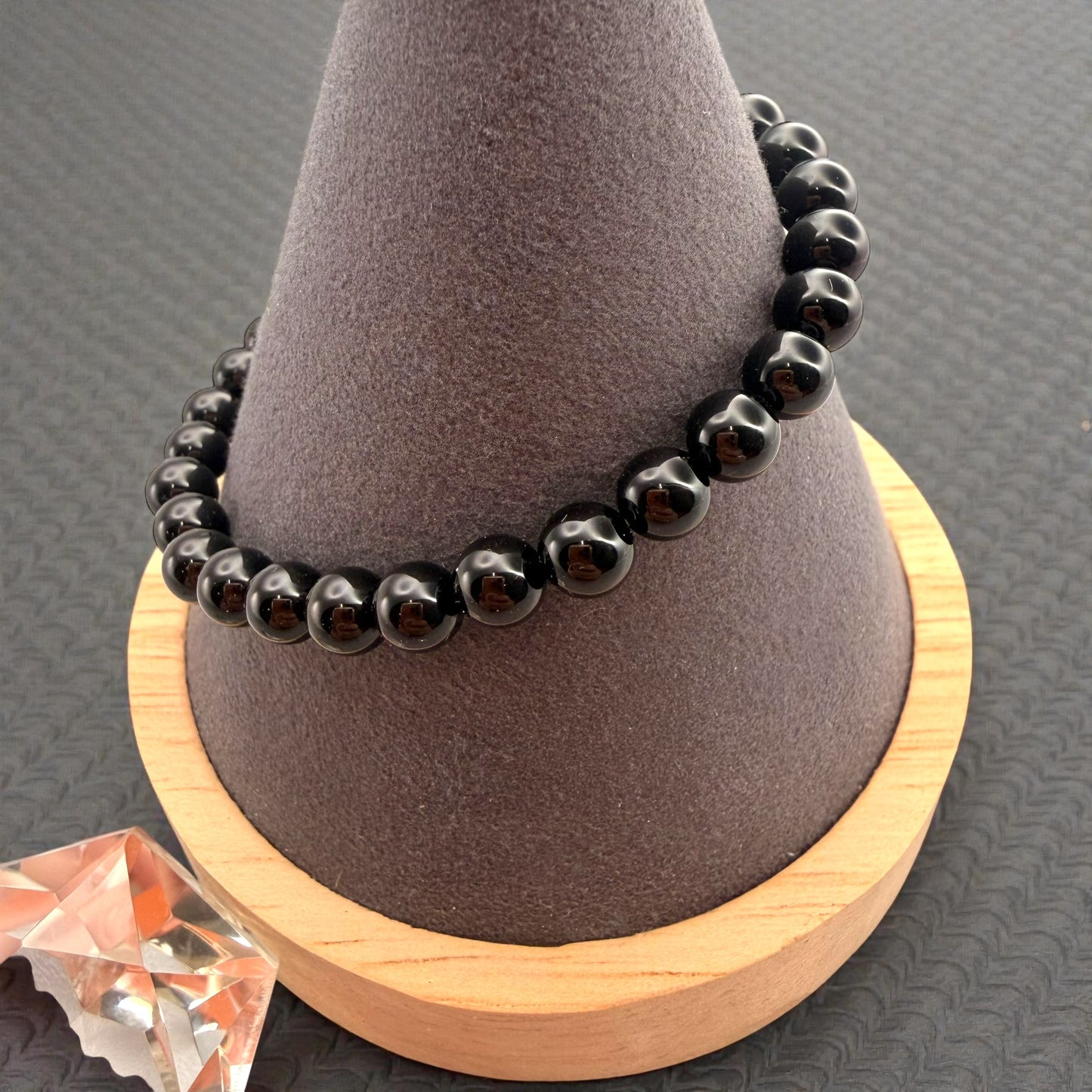 AAA Grade Black Tourmaline Crystal Beaded Bracelets