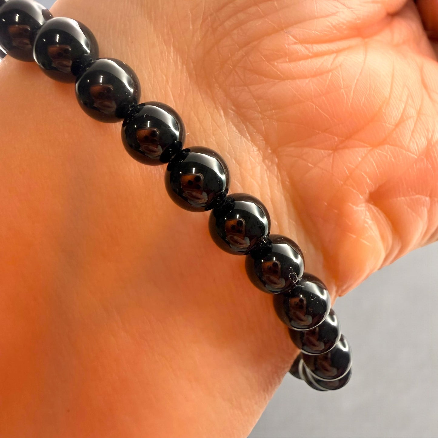 AAA Grade Black Tourmaline Crystal Beaded Bracelets