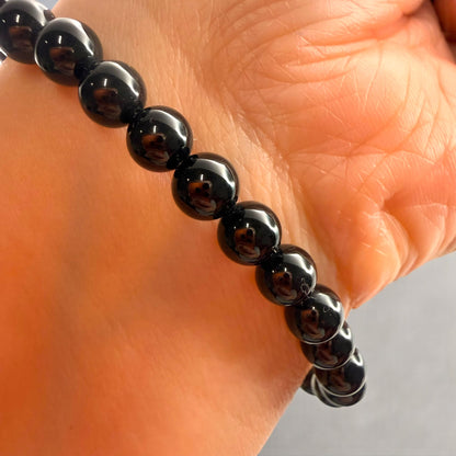 AAA Grade Black Tourmaline Crystal Beaded Bracelets