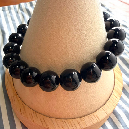 Black Obsidian Crystal Beaded Bracelets
