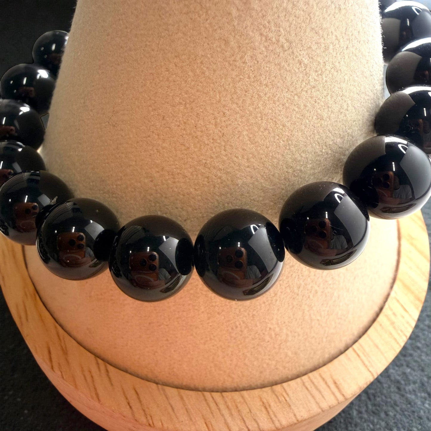 Black Obsidian Crystal Beaded Bracelets