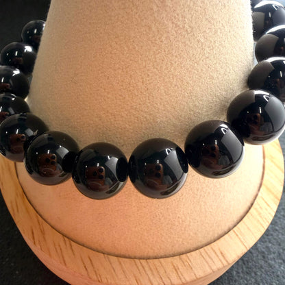 Black Obsidian Crystal Beaded Bracelets