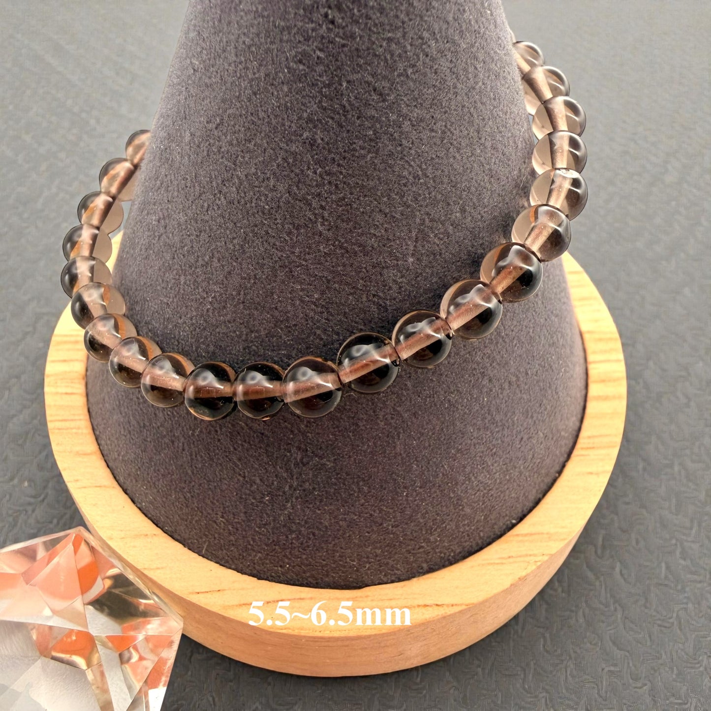 Smoky Quartz Crystal Beaded Bracelet