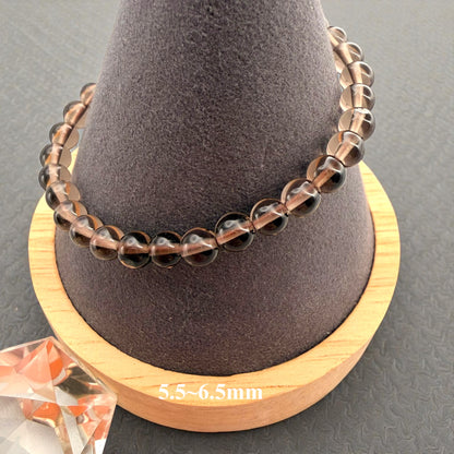 Smoky Quartz Crystal Beaded Bracelet