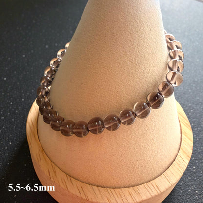Smoky Quartz Crystal Beaded Bracelet