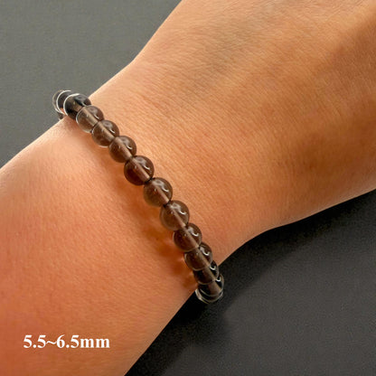 Smoky Quartz Crystal Beaded Bracelet