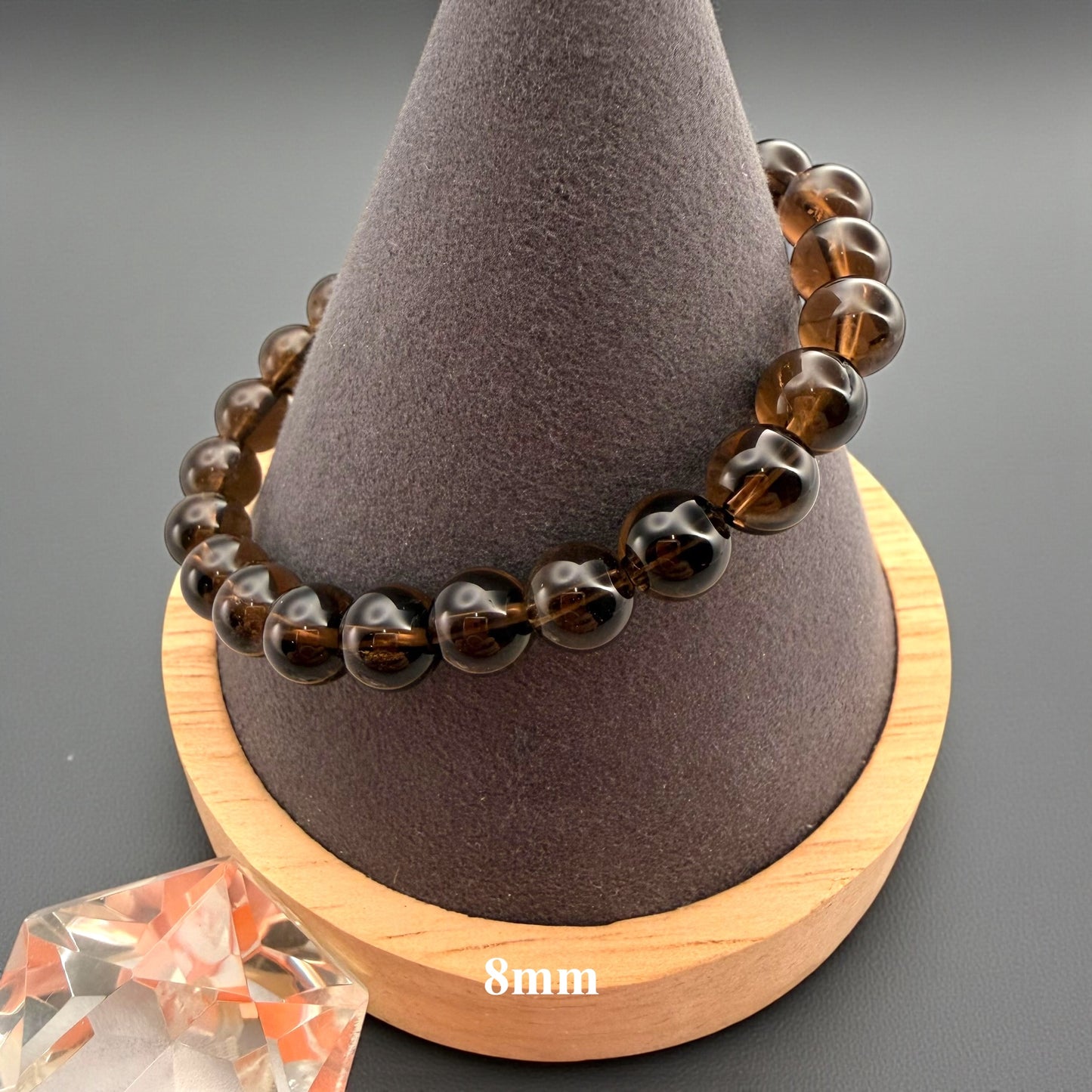 Smoky Quartz Crystal Beaded Bracelet