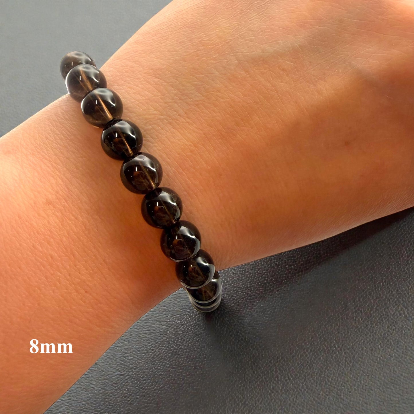 Smoky Quartz Crystal Beaded Bracelet