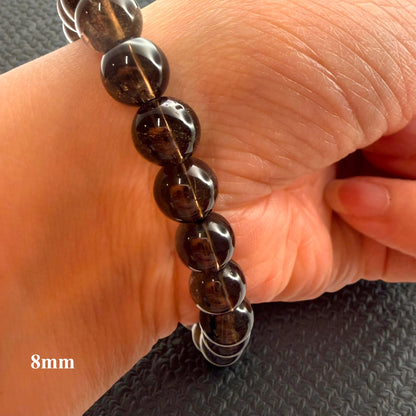 Smoky Quartz Crystal Beaded Bracelet