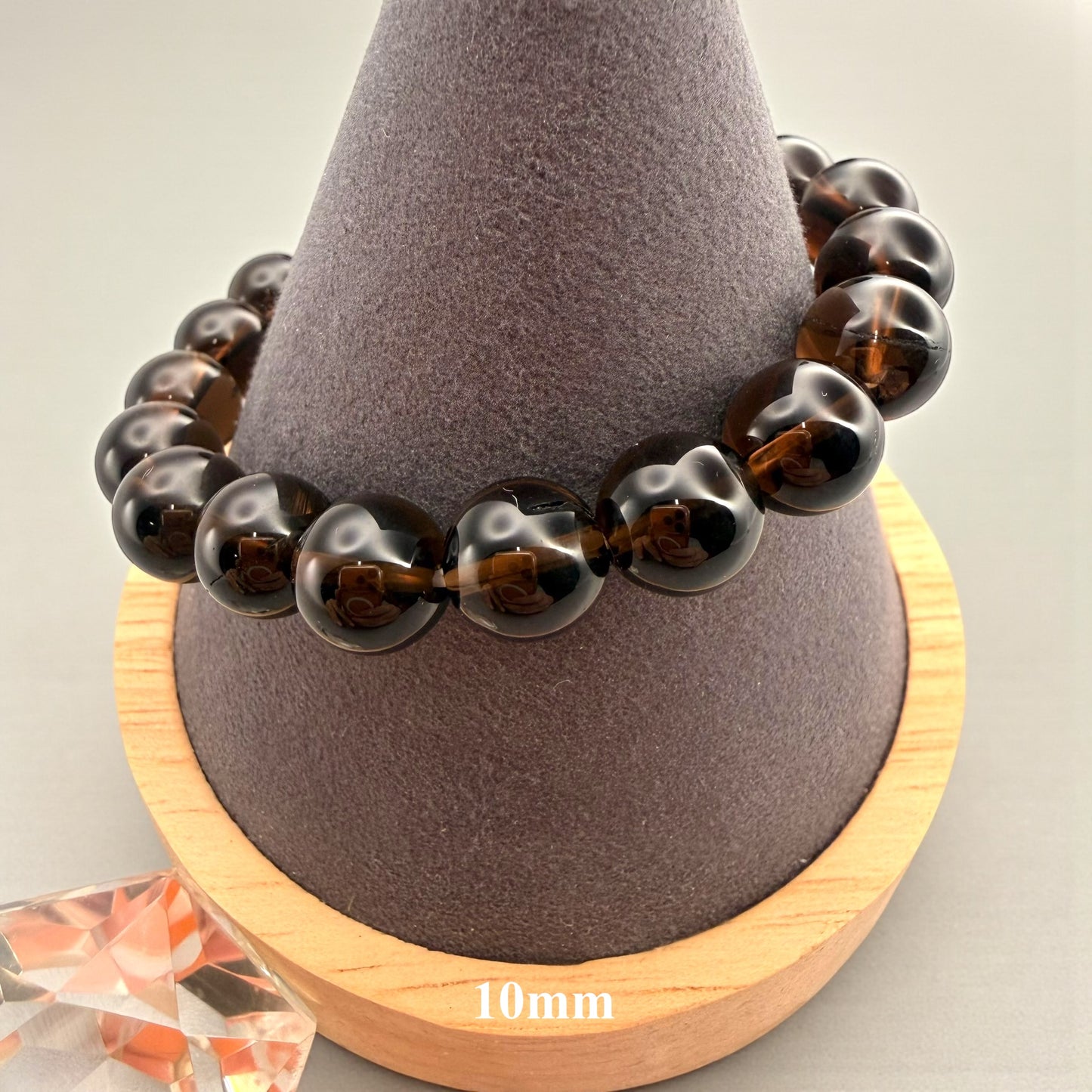 Smoky Quartz Crystal Beaded Bracelet