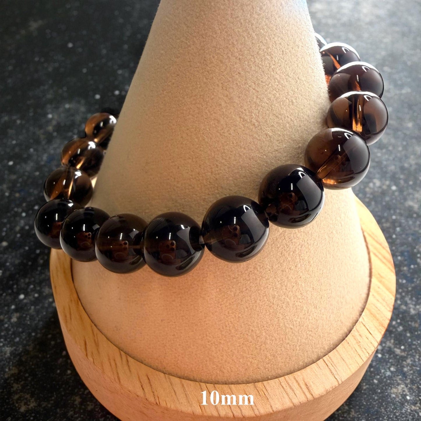 Smoky Quartz Crystal Beaded Bracelet