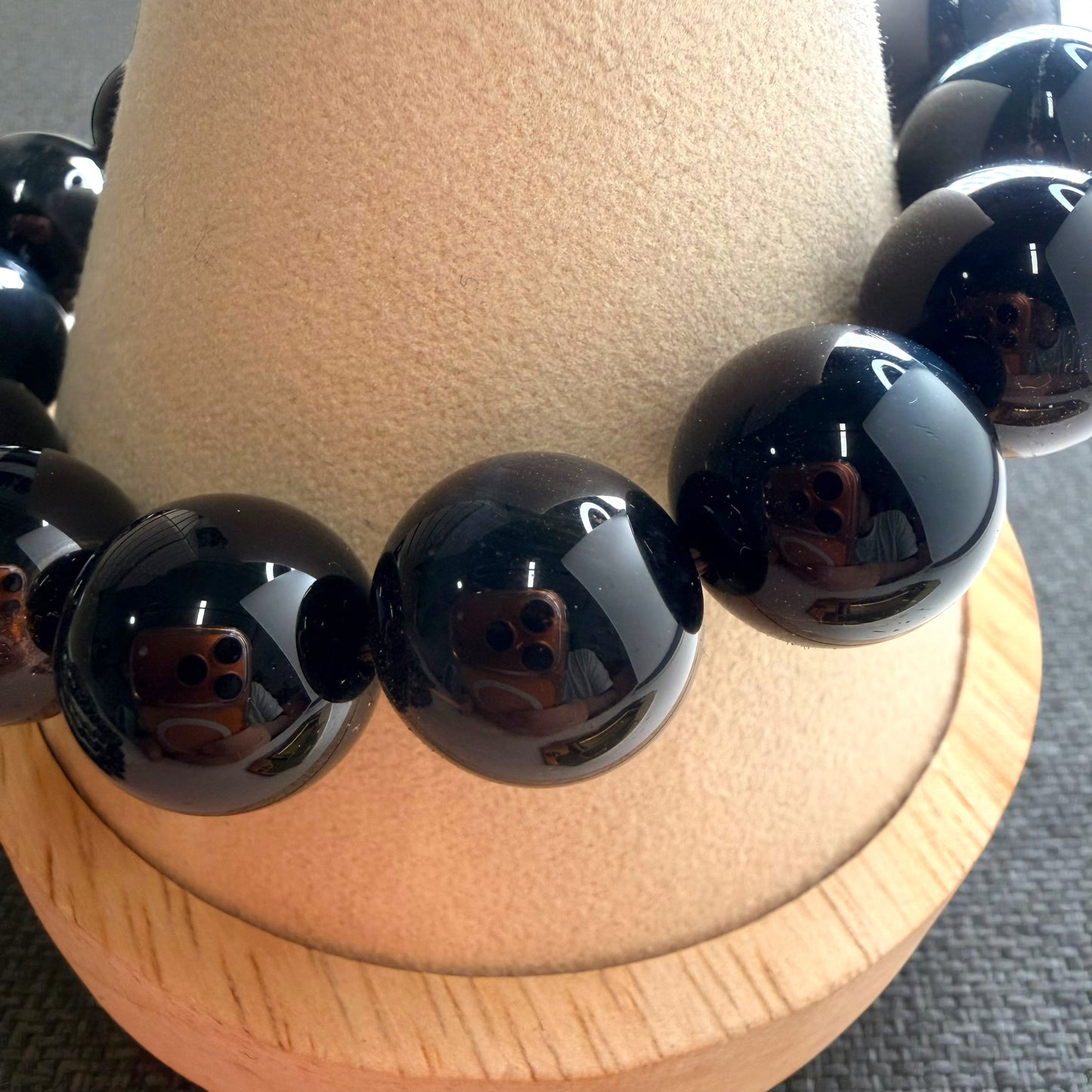 Blue Tiger's Eye Crystal Beaded Bracelet