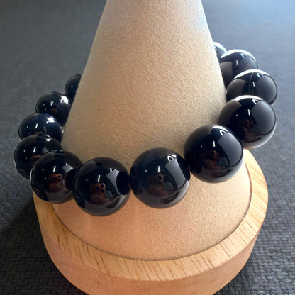 Blue Tiger's Eye Crystal Beaded Bracelet