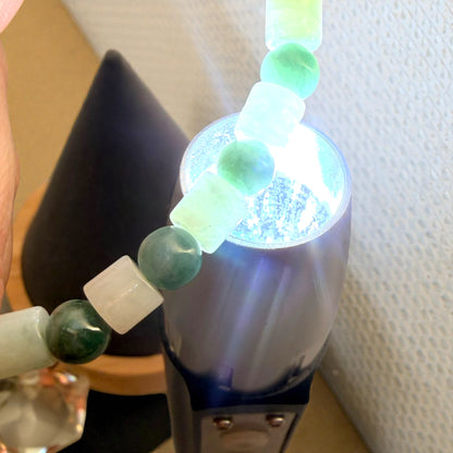 Muti-Color Burmese Jade Beaded Bracelet