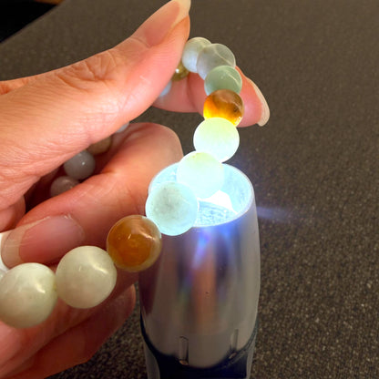 Muti-Color Burmese Jade Beaded Bracelet