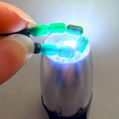 Rice Green Burmese Jade Beaded Bracelet