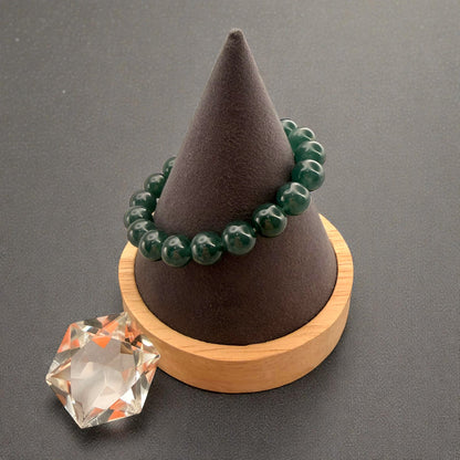 Premium Guatemalan Green Jade Beaded Bracelet