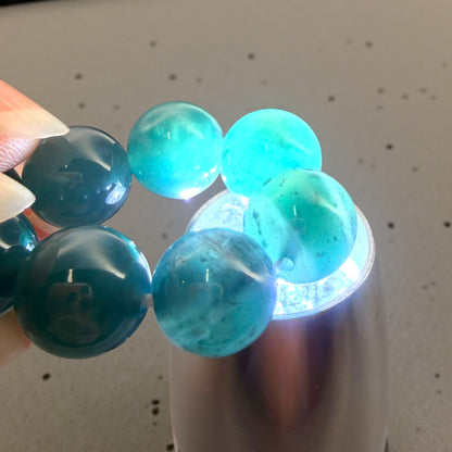 Premium Guatemalan Green Jade Beaded Bracelet